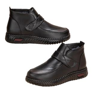 泰和源老北京布鞋冬季女款舒适保暖防水防滑加绒加厚高帮妈妈棉鞋