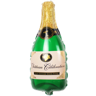 婚庆生日派对啤酒杯酒瓶香槟酒吧KTV活动场地布置装饰铝膜气球