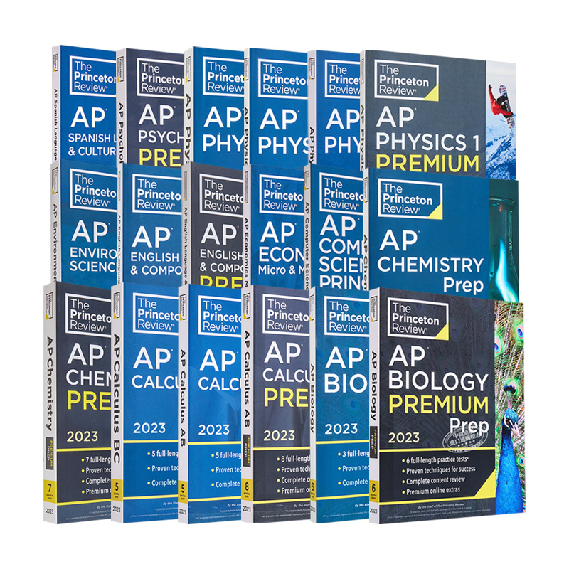 Princeton Review AP 2023 普林斯顿 AP 考试系列 Computer Science A Prep College Test 计算机科学A备考英文原版微积分