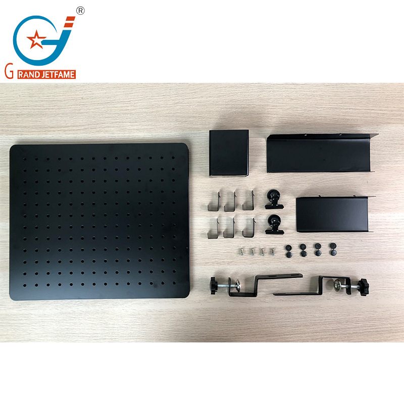 桌面洞洞板桌上置物架免书桌立墙面夹展示架可打孔公办收纳室金属