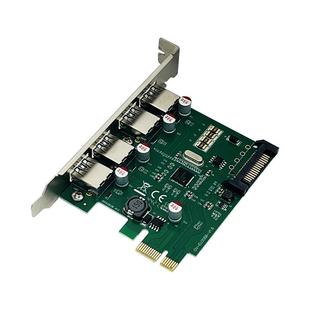 SYBA西霸pcie转usb3 0台式电脑扩展卡转接卡固态移动硬盘键鼠供电