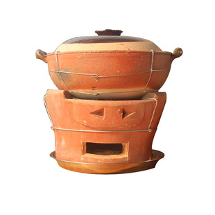 土砂锅瓦煲火炭炉烧烤炉饭店火锅炉打边炉套装粤式港式老传统潮汕