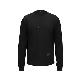 GRC骑行服长袖CREW华夫格反光自行车公路车通勤T恤男女