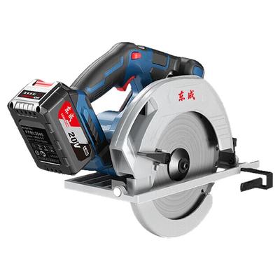 东成DCMY02-185锂电锯7寸电圆锯木工手电锯电动工具充电式切割机
