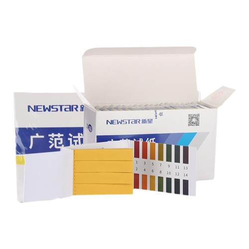 新星PH试纸广泛试纸实验室测试水质土壤PH值化妆品酸碱度酸碱性测试纸人体测试纸ph值试纸化学实验室精密试纸