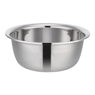 加厚304不锈钢盘子圆盘菜盘碟子家用加深汤盆餐盘水果装菜铁盘子