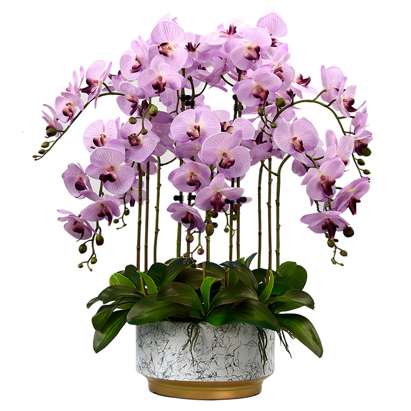 图迈蝴蝶兰仿真花高端手感花艺
