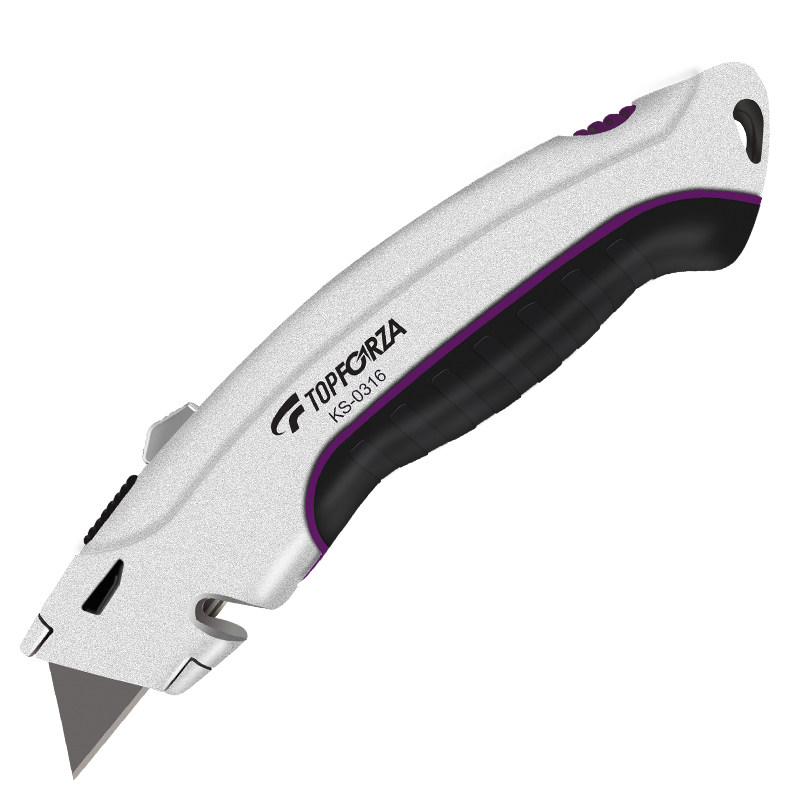 拓伏锐重型美工刀锌合金壁纸刀墙纸刀裁纸刀专业级大号4P梯形刀片