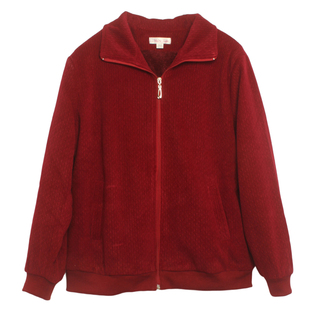 中老年新款冬装女装妈妈保暖奶奶上衣女士短款夹克灯心绒加绒外套