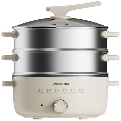 九阳电蒸锅18升三层蒸煮电热火锅