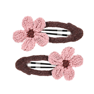 秋冬毛绒花朵儿童发夹女孩刘海侧边夹前额碎发bb夹发卡小女孩发饰