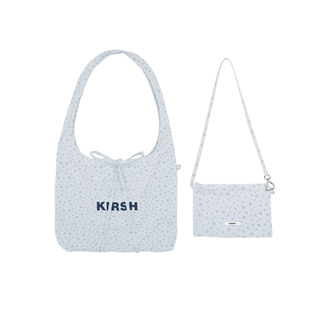 樱桃KIRSH 韩系碎花蝴蝶结帆布袋女2026秋季绑带休闲百搭单肩包包