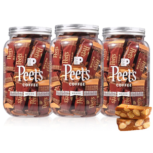 Peets皮爷太妃糖咖啡海盐大罐装焦糖扁桃仁伯爵红茶奶糖官方正品