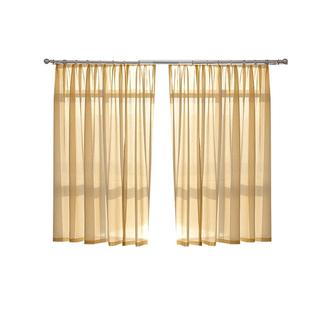 纱帘小窗帘杆一整套免打孔安装简易遮挡帘透光不透人隔断飘窗阳台