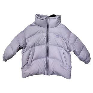 韦氏新款2025无帽廓形面包服加厚极寒男女儿童羽绒服