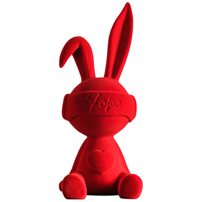 轻奢高级感兔子摆件客厅玄关