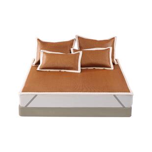 水星家纺提花元藤席垫抑菌凉席地垫夏季打地铺床垫睡垫神器26新品