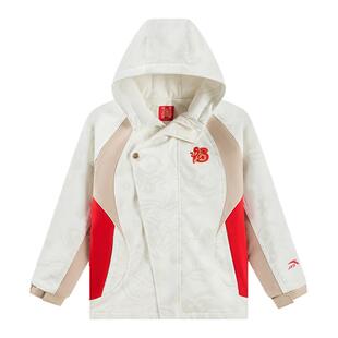 安踏儿童摇粒绒外套2026春新年款好事发生男童加绒童装352618609S