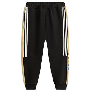 MQD童装男童加绒运动裤儿童针织裤宝宝宽松运动裤卫裤保暖长裤