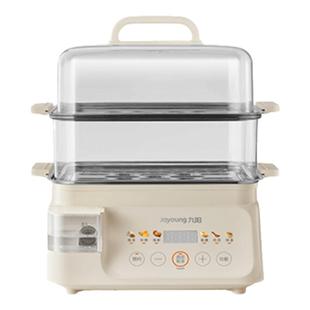 九阳电蒸锅家用一体多功能可视水箱不锈钢双层电煮锅电火锅早餐机