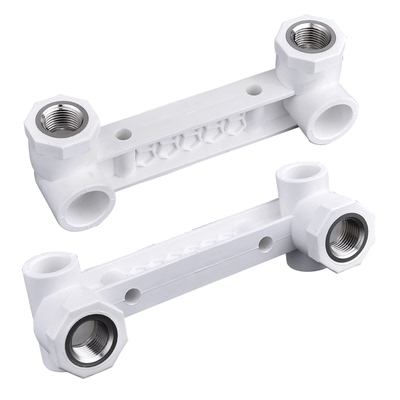 广东联塑ppr双联体1/2内牙弯头