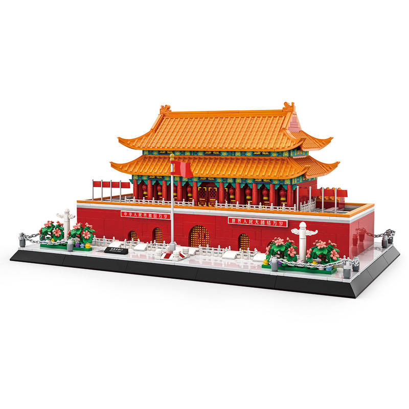 万格天安门模型拼装积木摆件