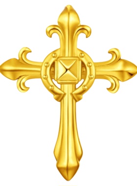 调太幅18K金权杖马蹄扣项链