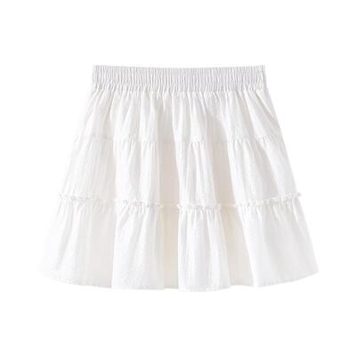 班尼路蛋糕短裙女春夏新款小个子高腰显瘦A字裙防走光蓬蓬半身裙N