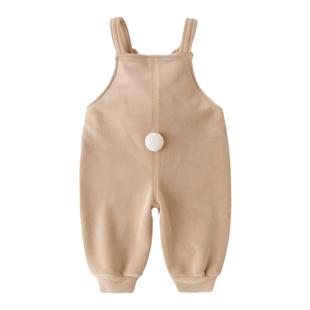 儿童背带裤秋冬洋气宝宝长裤加厚男童女童裤子冬装婴儿童裤童装