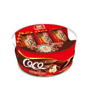 【烈儿超值年货节】雅客COCO碗装巧克力115g代可可脂牛奶巧克力