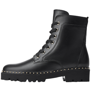 Gabor德国嘉步51751靴子 时尚经典简约光面休闲马丁靴