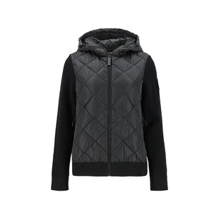 【自营】Canada Goose女士衬垫半羽绒鸭绒针织开衫拼接外套6800LB