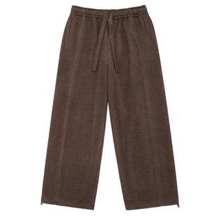 UrbanStandard日系重磅针织毛呢休闲裤男秋季垂感复古宽松直筒裤
