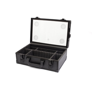 手提式家用小声卡工具箱铝合制收纳保险文件五金设备仪器盒黑色密