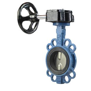 H涡轮对夹蝶阀 D371XP-10/16Q 球墨体 QT450/304板 乙丙阀座