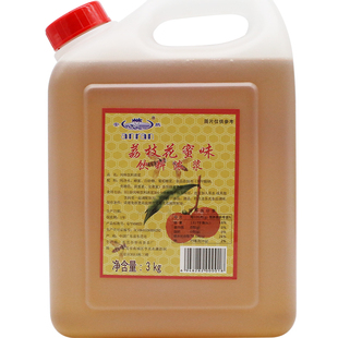 新日期安然荔枝花蜜味饮料浓浆3000g烘焙奶茶店专用原料调味蜂蜜
