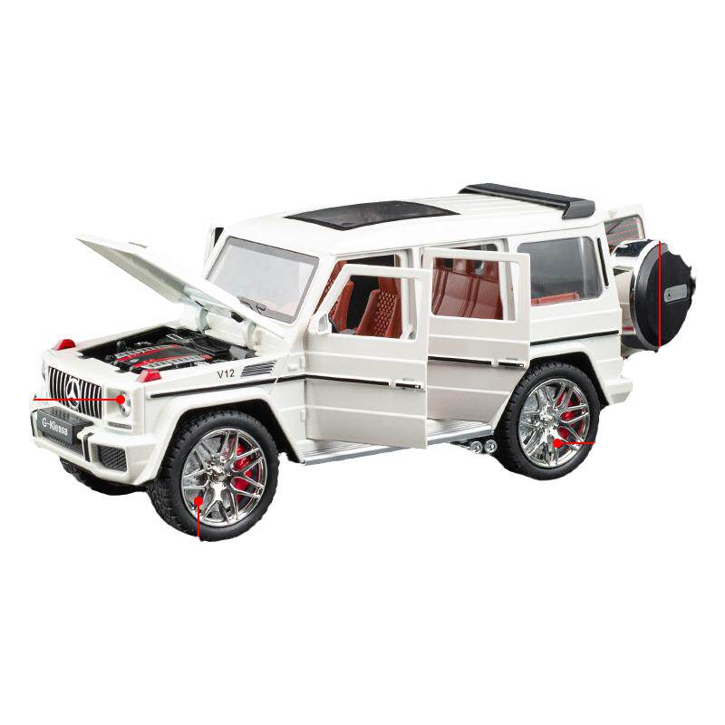 奔驰大G合金模型车1:24大G63越野男孩礼物合金玩具车仿真汽车模型