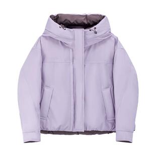 MindBridge【鹅绒】2025年冬短款泡芙羽绒服女士双面穿连帽面包服