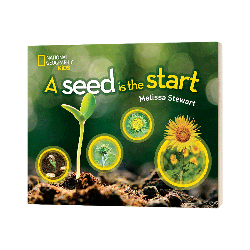 种子是生命的开始 英文原版 A Seed is the Start 国家地理儿童 精装图画书 英文版 进口英语原版书籍