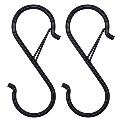 升级款大号防风扣大挂钩防掉卡扣S型挂钩S钩居家户外收纳吊钩S勾