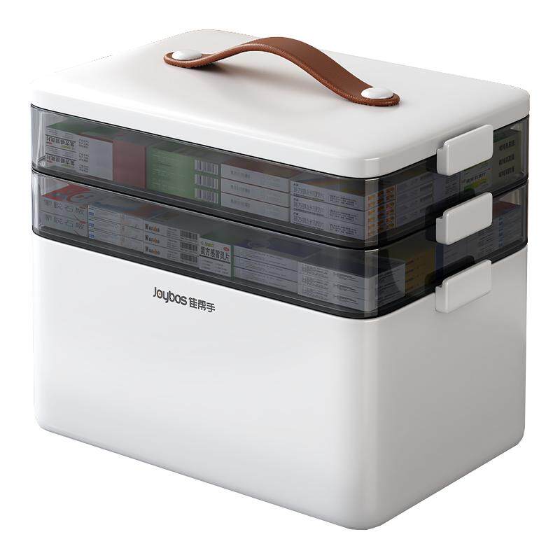 佳帮手大容量家用药箱特大号家庭装医药箱多层药品分类收纳大药盒