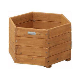 木制花盆六角创意阳台花卉果蔬种植箱简约田园WOP-O45
