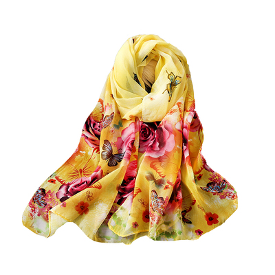 新款春夏印花防晒送礼雪纺丝巾