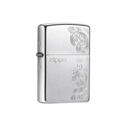zippo打火机磨砂雕刻古韵唐草