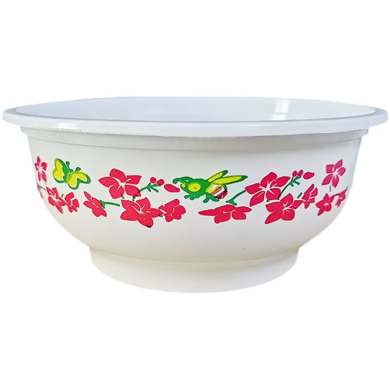 一次性餐碗圆形塑料碗花碗青花碗