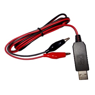 USB5V转1.5V3V4.5V夹子线DC线与充电宝组合替代1-3节干电池可定制