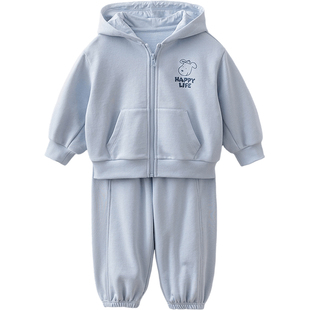 马克珍妮冒险小狗男童休闲连帽卫衣套装 宝宝园服春装新款560012