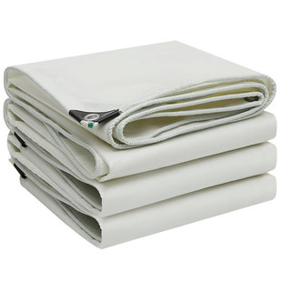 A级白色三防布防火布阻燃布耐高温隔热布篷布电焊布防水防火篷布