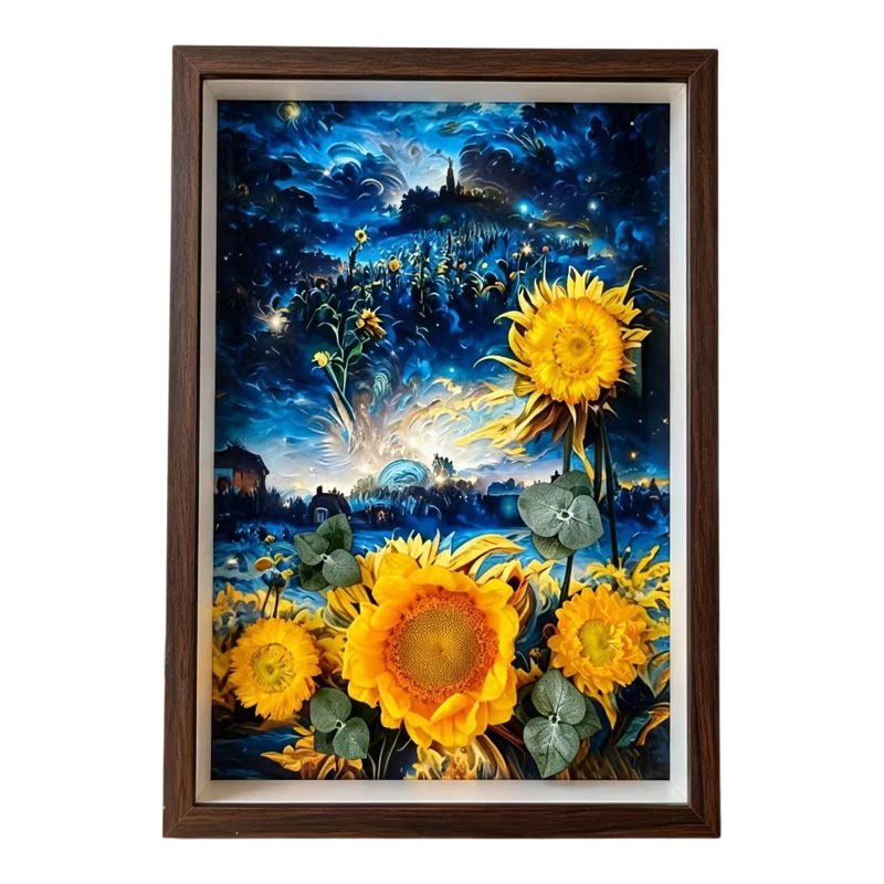 云南真干花永生花束成品相框装饰画摆件闺蜜生日乔迁开业高级礼物