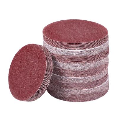 植绒砂纸4寸角磨机抛光圆形沙纸背绒吸盘自粘沙皮木工墙面打磨片